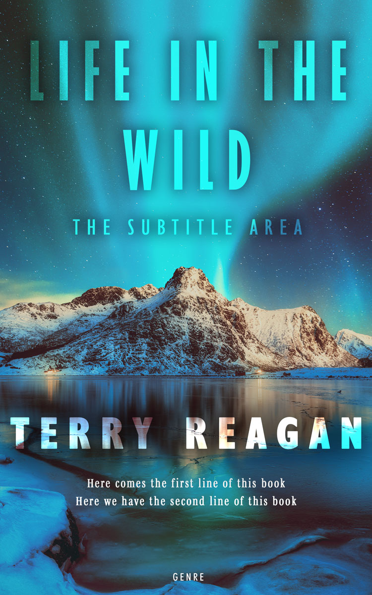 2D view of Premade Nature Book Cover - Pickled Bluewood