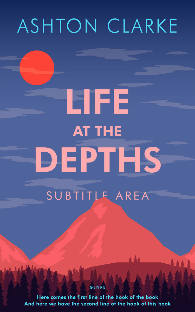 2D view of Premade Western Book Cover - East Bay