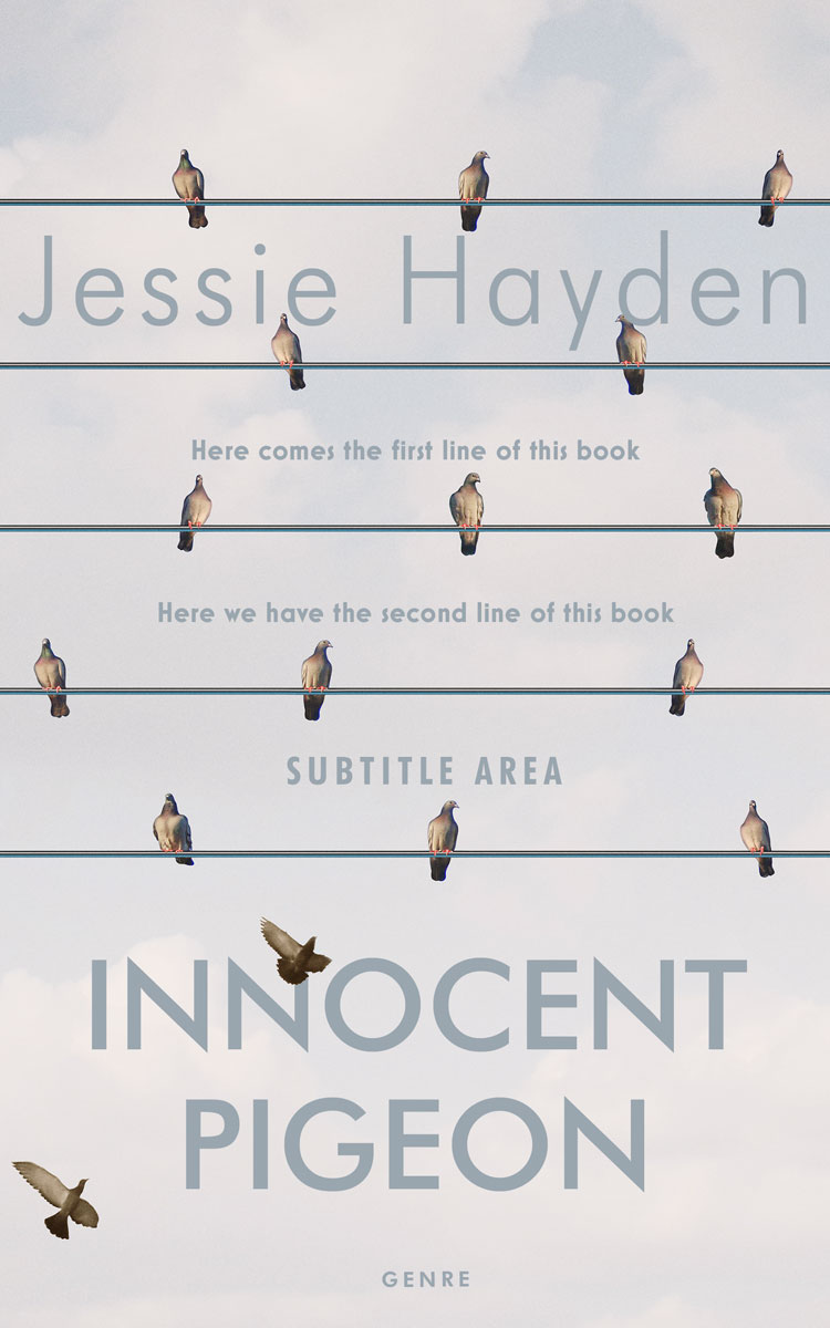 2D view of Premade Abstract Book Cover - Bon Jour