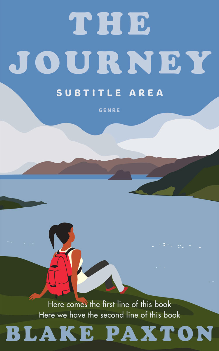 2D view of Premade Travel Book Cover - Ship Cove