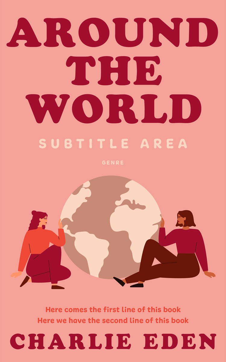 2D view of Premade Travel Book Cover - Wewak