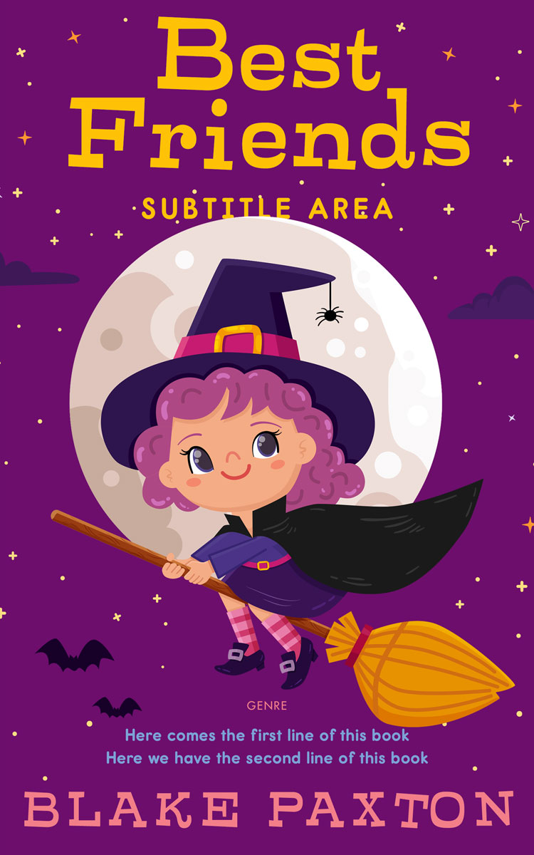 2D view of Premade Children's Book Cover - Disco