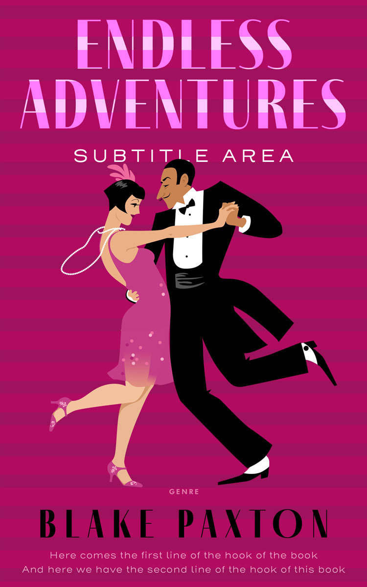 2D view of Premade Historical Book Cover - Jazzberry Jam