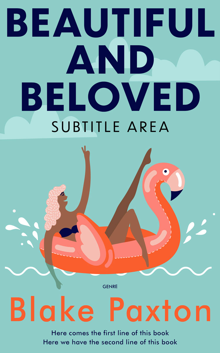 2D view of Premade Chick Lit Book Cover - Half Baked