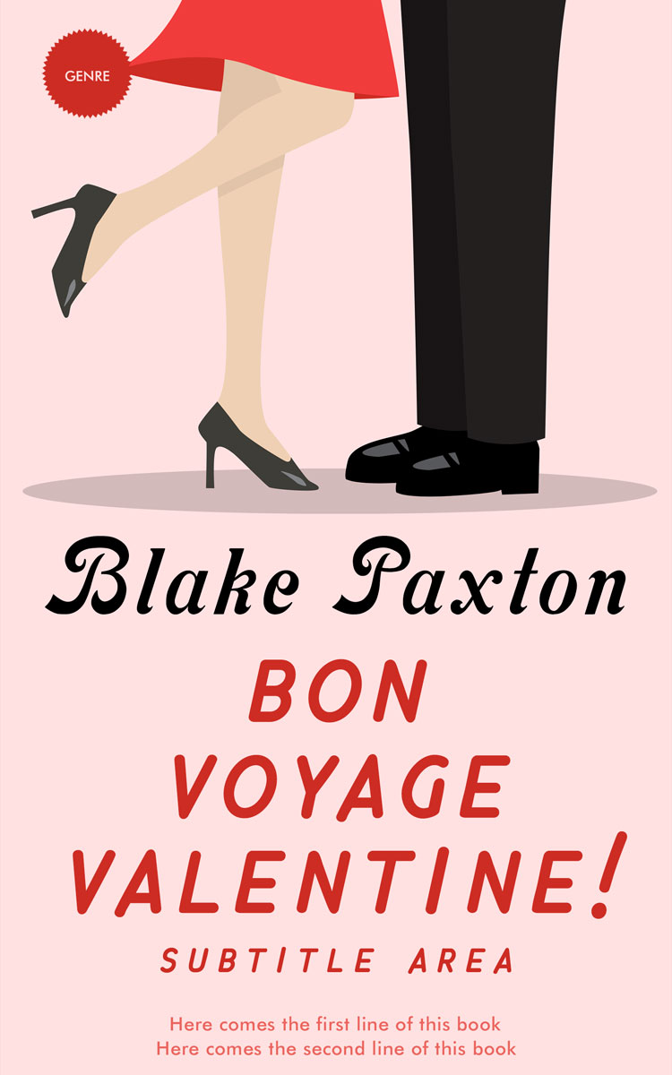 2D view of Premade Romance Book Cover - Linen