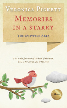 Pre Made Book Cover Ecru White