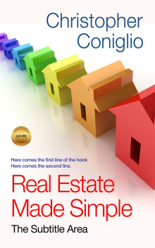 Pre Made Book Cover Ecru White