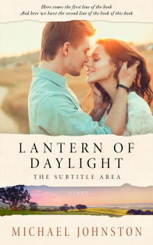 Pre Made Book Cover Almond