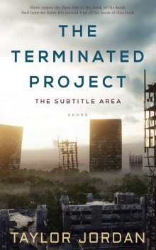 Pre Made Book Cover Swirl