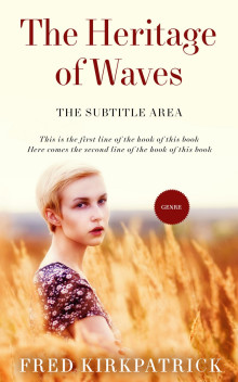 Pre Made Book Cover Citrine White