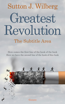 Pre Made Book Cover Silver Sand