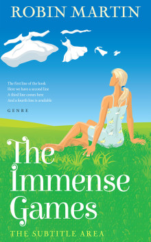 Pre Made Book Cover Curious Blue