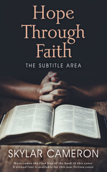 Pre Made Book Cover Ash