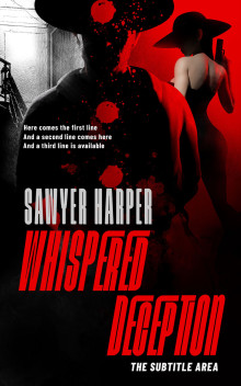 Pre Made Book Cover Black