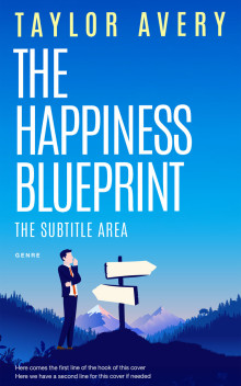 Pre Made Book Cover Curious Blue