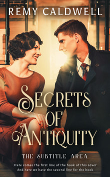 Pre Made Book Cover Gold Sand