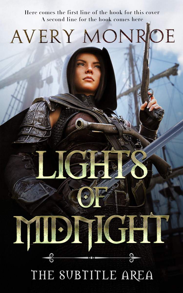 Pre Made Book Cover Cod Gray