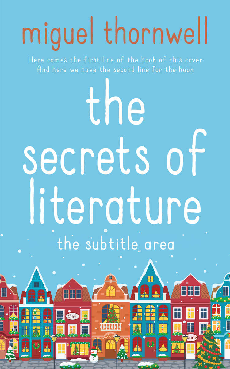 Pre Made Book Cover Aquamarine Blue