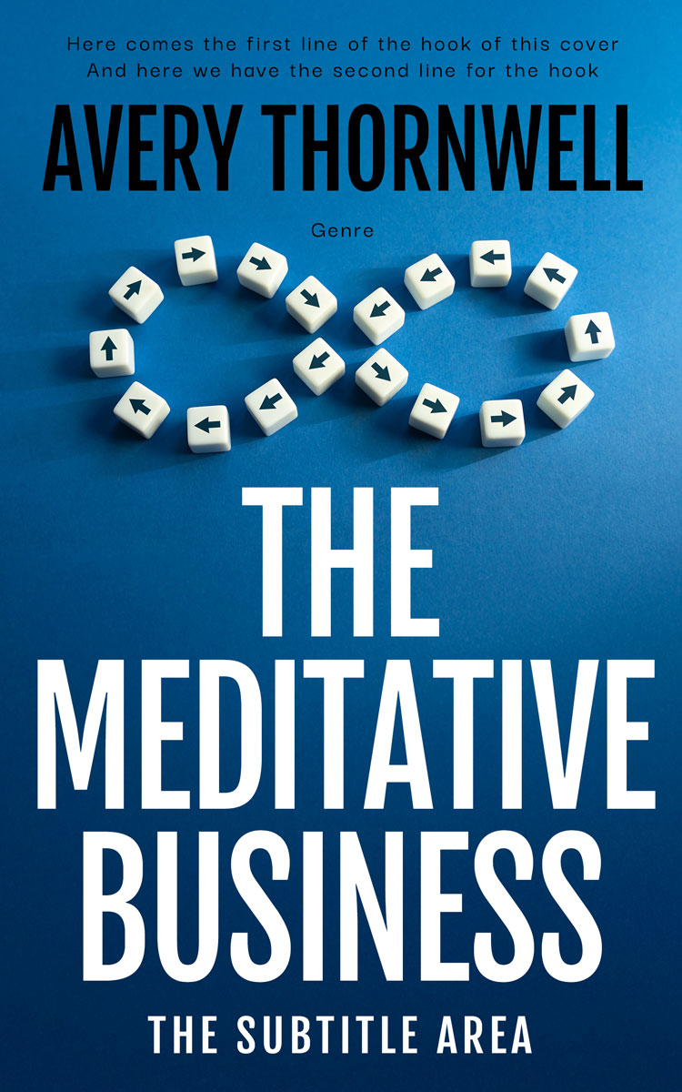 Pre Made Book Cover Venice Blue