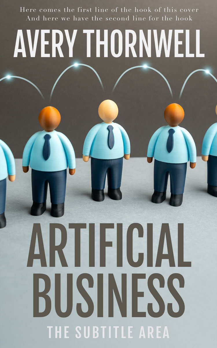 Pre Made Book Cover Fuscous Gray