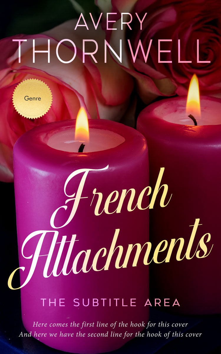 Pre Made Book Cover Aubergine