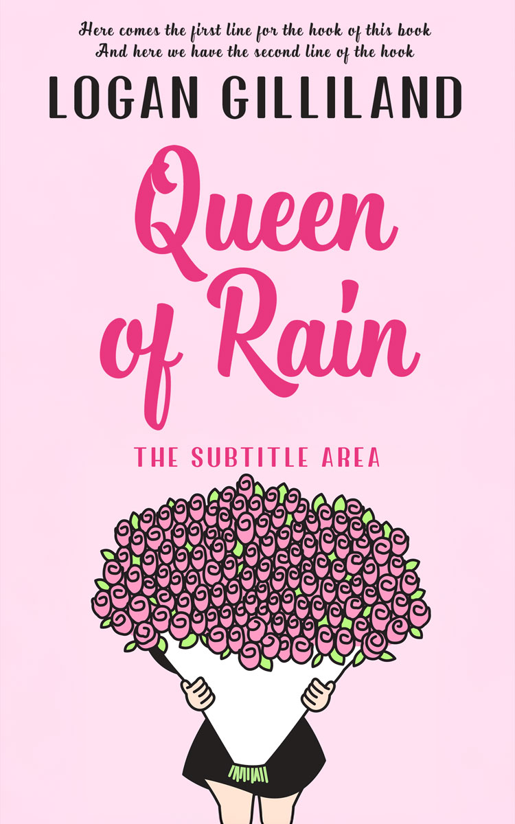 Pre Made Book Cover Classic Rose