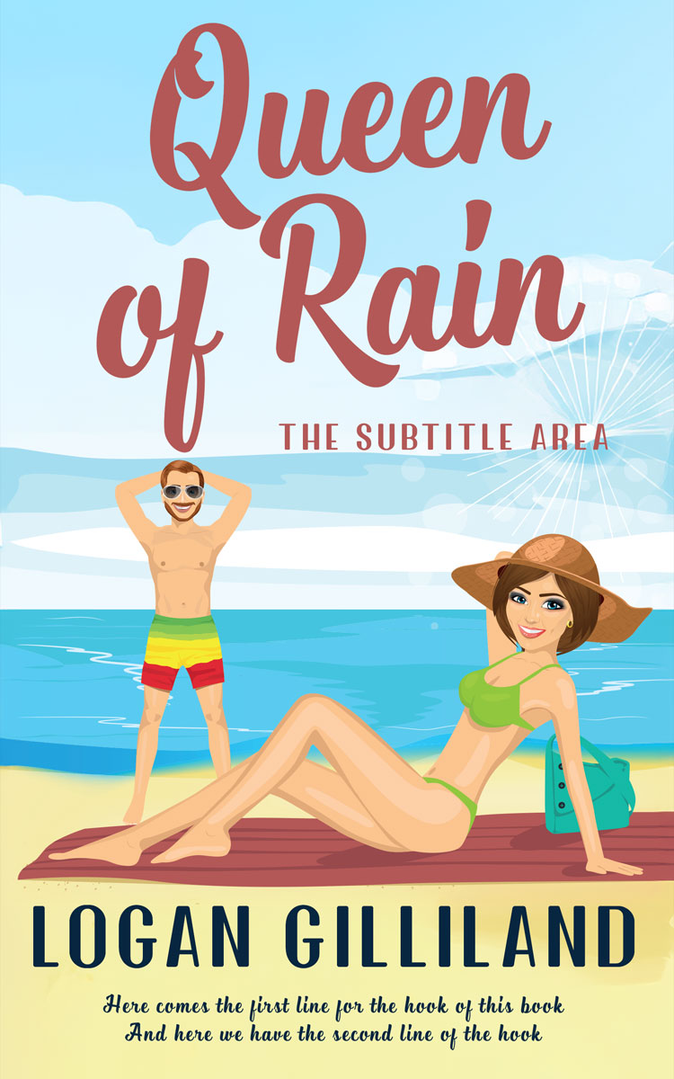 Pre Made Book Cover Surf Crest