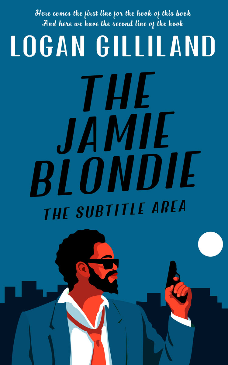 Pre Made Book Cover Venice Blue
