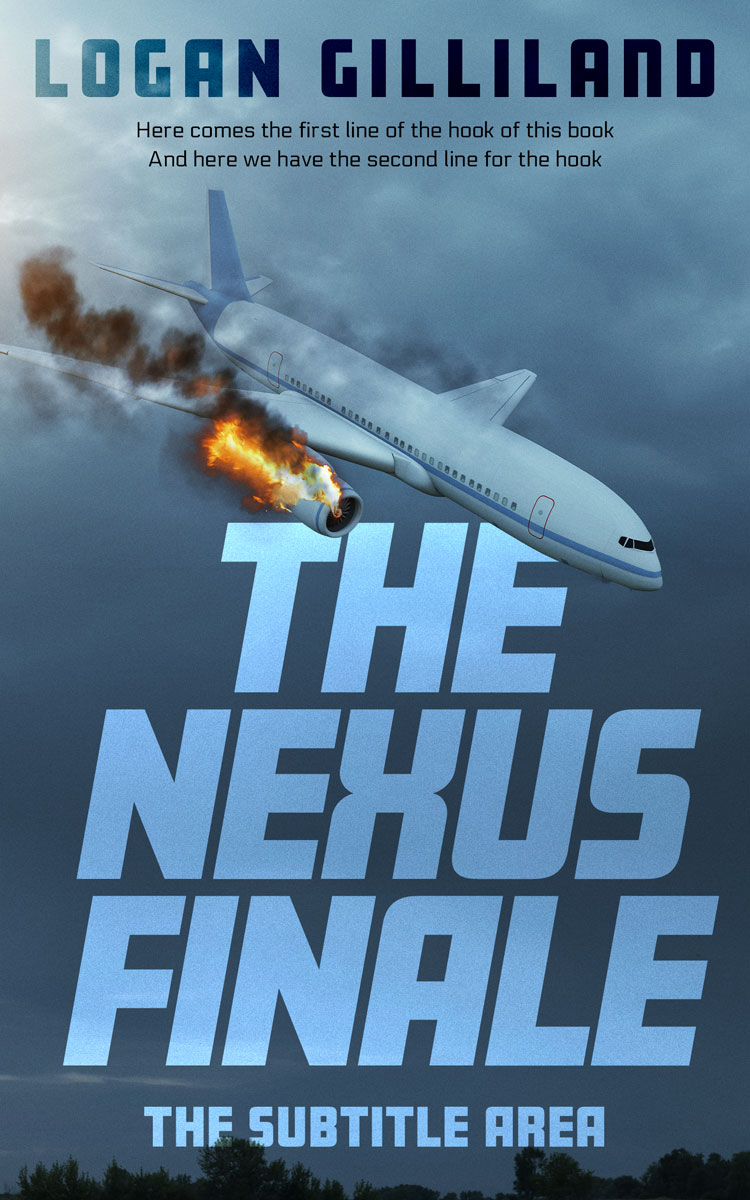 Pre Made Book Cover Smalt Blue