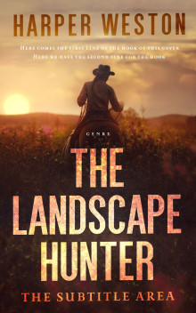 Pre Made Book Cover Gold Sand