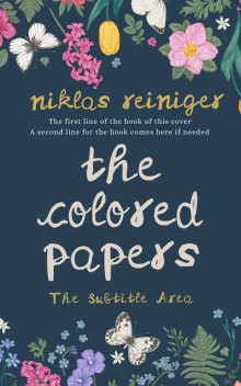 Pre Made Book Cover Pickled Bluewood