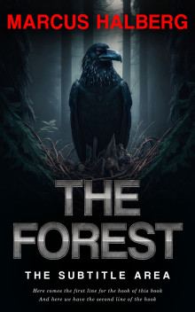 Pre Made Book Cover Black