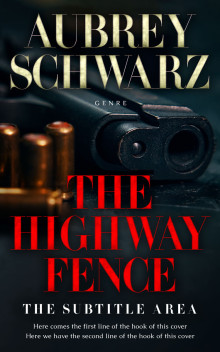 Pre Made Book Cover Black