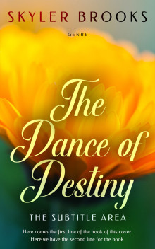 Pre Made Book Cover Gamboge