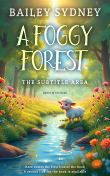 Pre Made Book Cover Axolotl