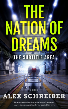 Pre Made Book Cover Yellow Green