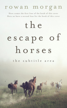 Pre Made Book Cover Green White