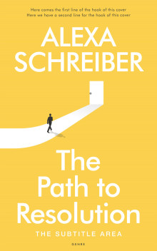 Pre Made Book Cover Energy Yellow