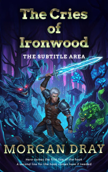 Pre Made Book Cover Ebony