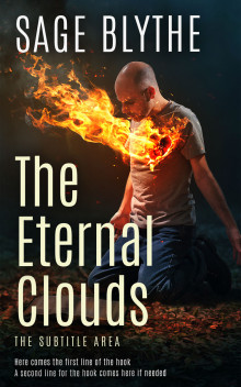 Pre Made Book Cover Gold Sand