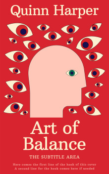 Pre Made Book Cover Alizarin Crimson