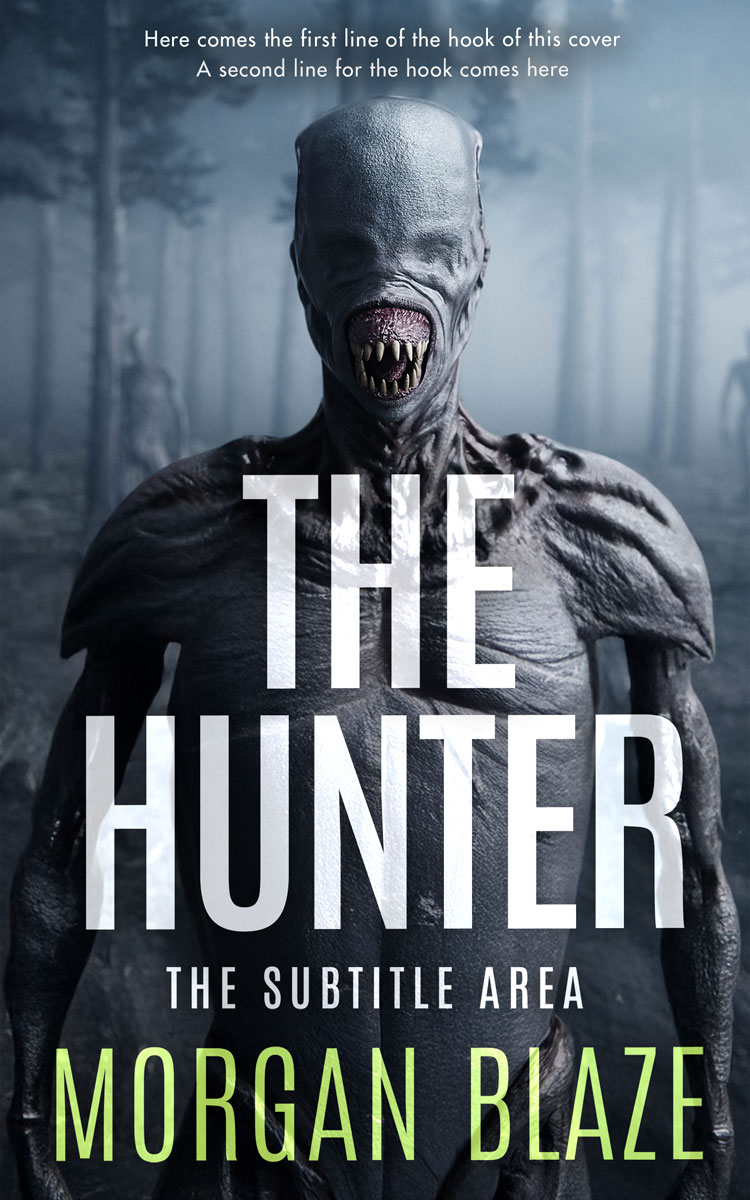 Pre Made Book Cover Ebony Clay