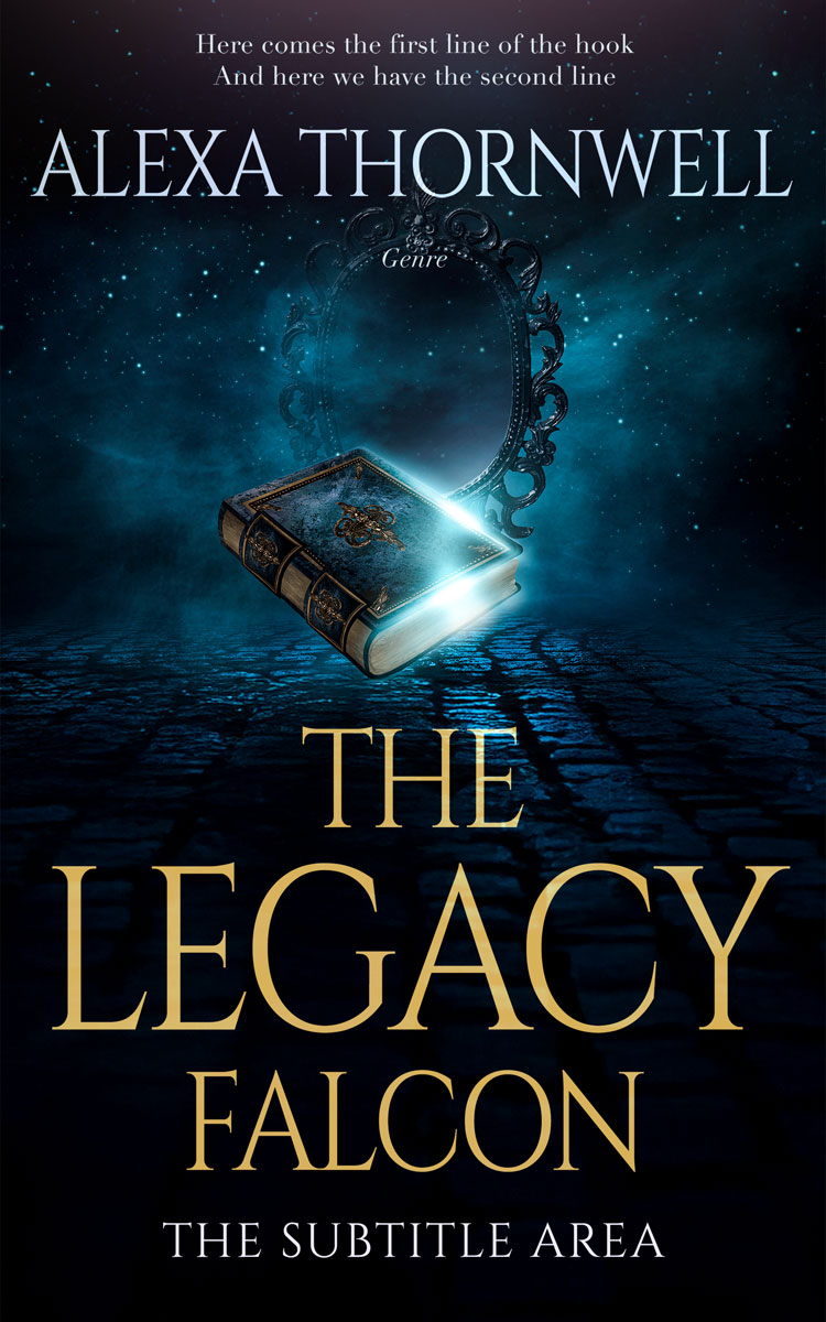 Pre Made Book Cover Ebony