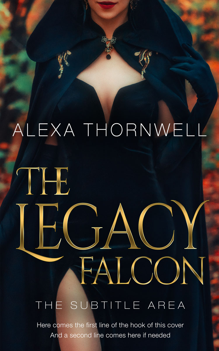 Pre Made Book Cover Ebony