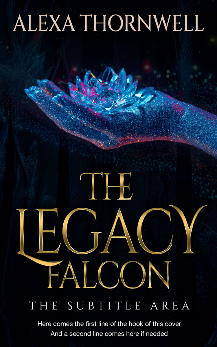 Pre Made Book Cover Ebony