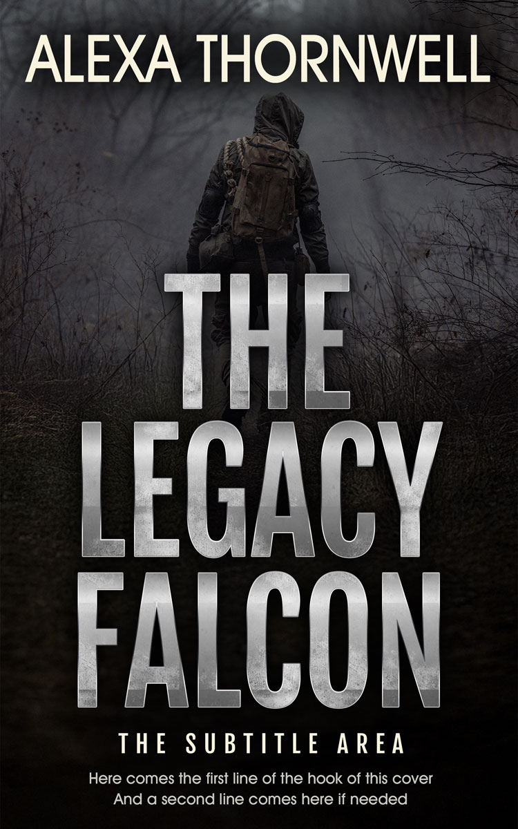 Pre Made Book Cover Cod Gray