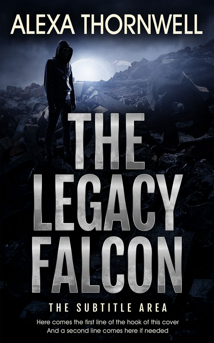 Pre Made Book Cover Silver Sand