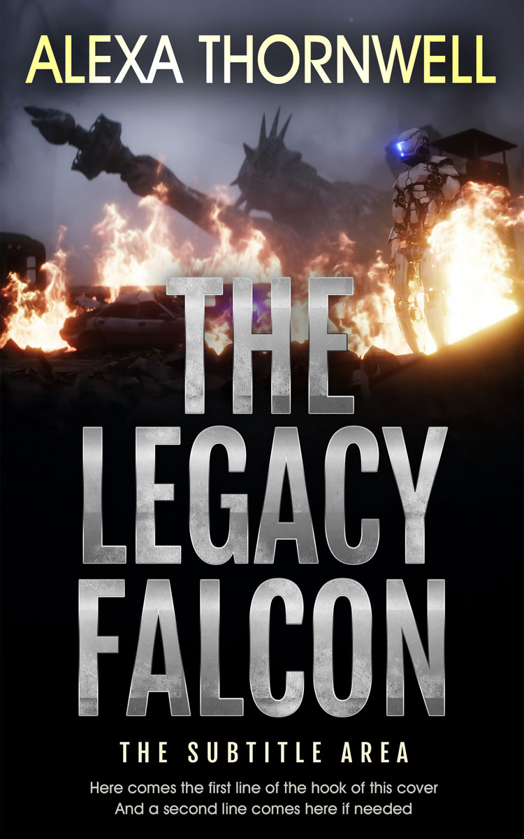 Pre Made Book Cover Soft Amber