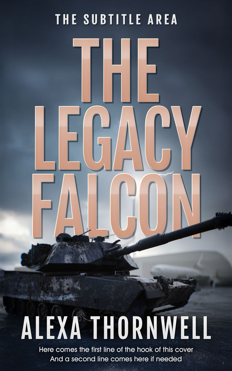 Pre Made Book Cover Ebony Clay