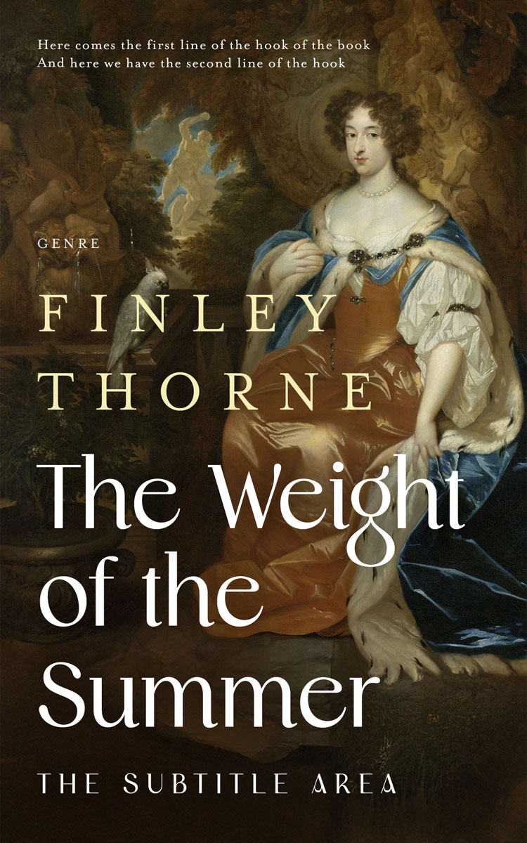 Pre Made Book Cover Black Marlin